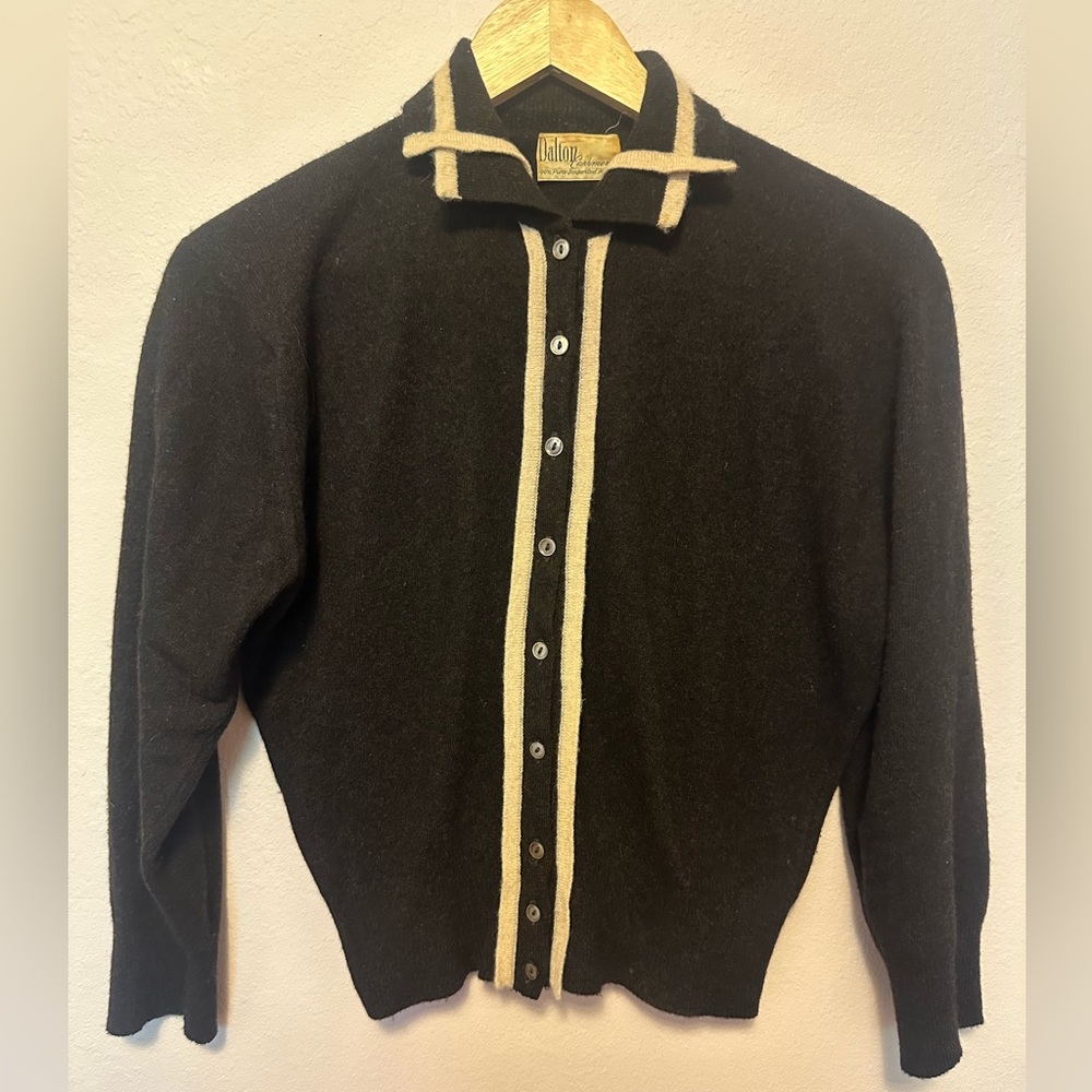 Vintage 1950s cashmere sweater rockabilly style
